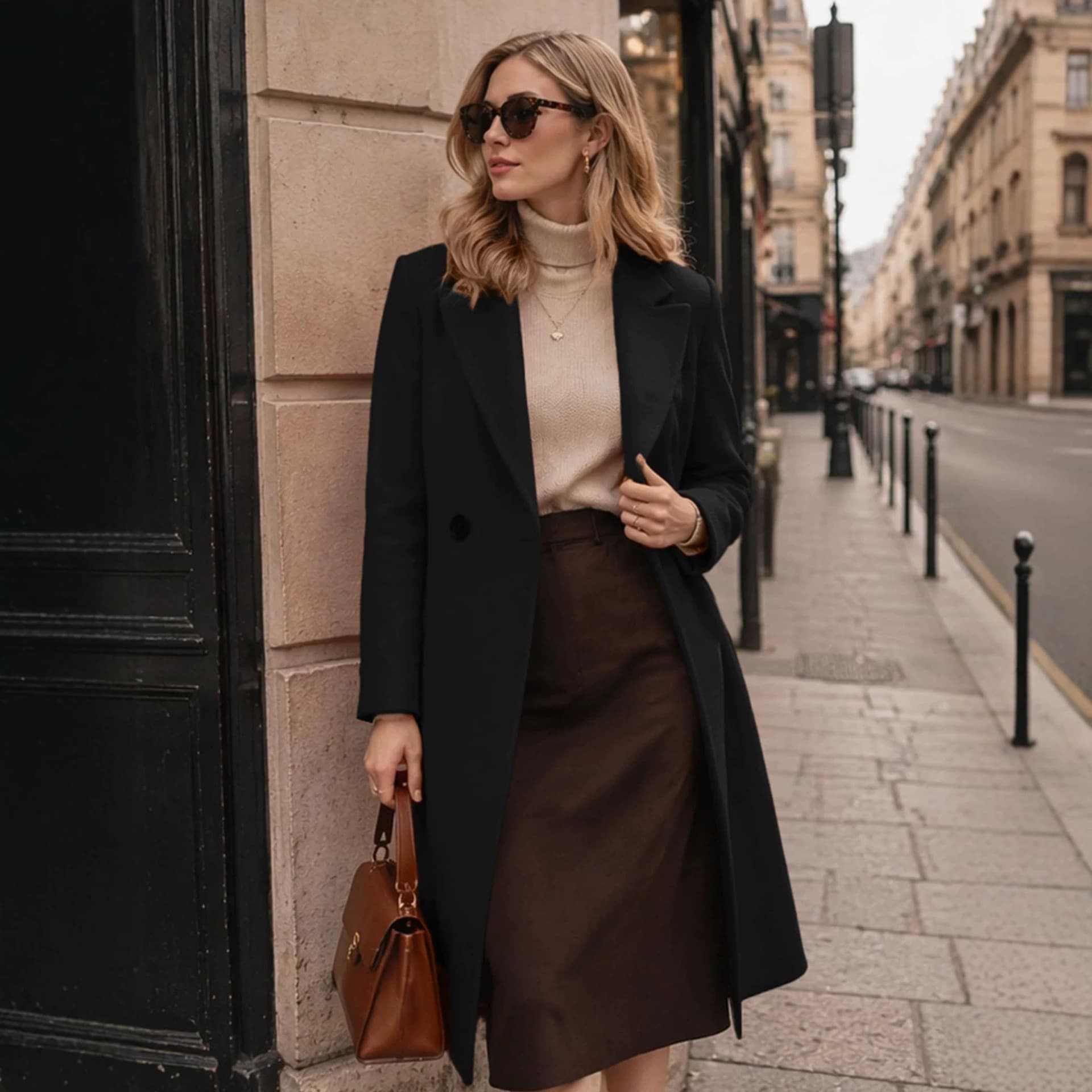 Women's Extra-long Wool Coat