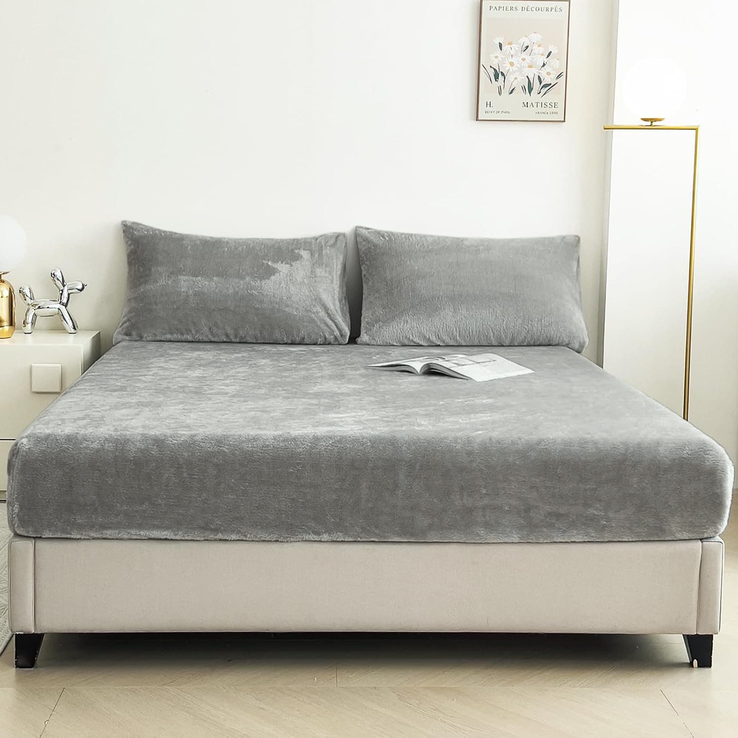 Fitted Sheet And Pillowcase Three-piece Set Warm And Extra-thick
