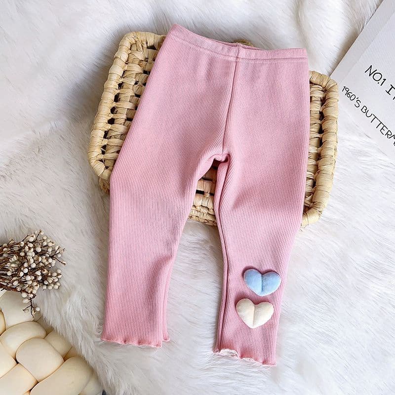 Girls' Autumn Winter Fleece-lined Outerwear One-piece Leggings Children's Clothing