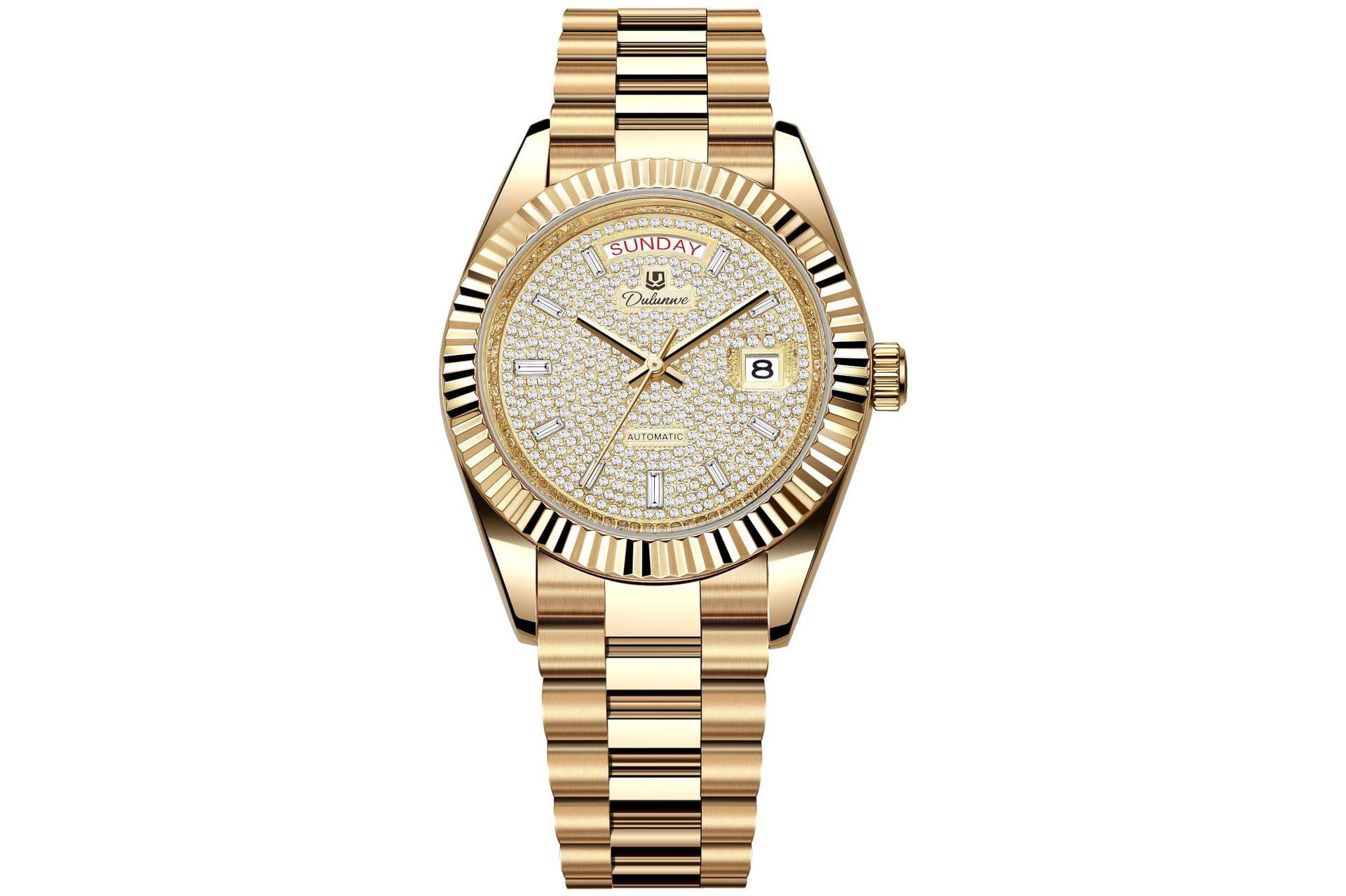 Dual-calendar Automatic Mechanical Mens Watch