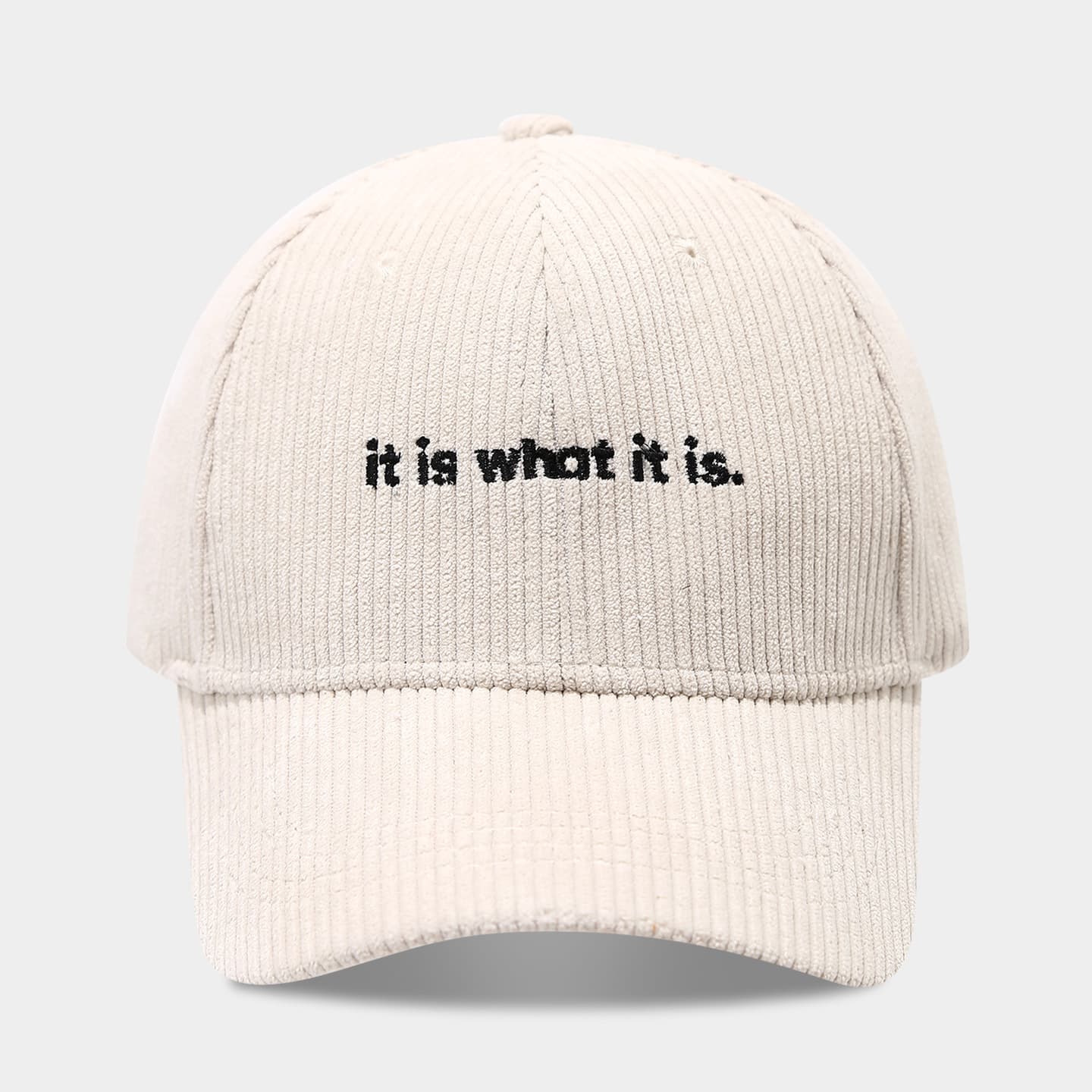 Stylish Letter-print Corduroy Baseball Cap For Couples
