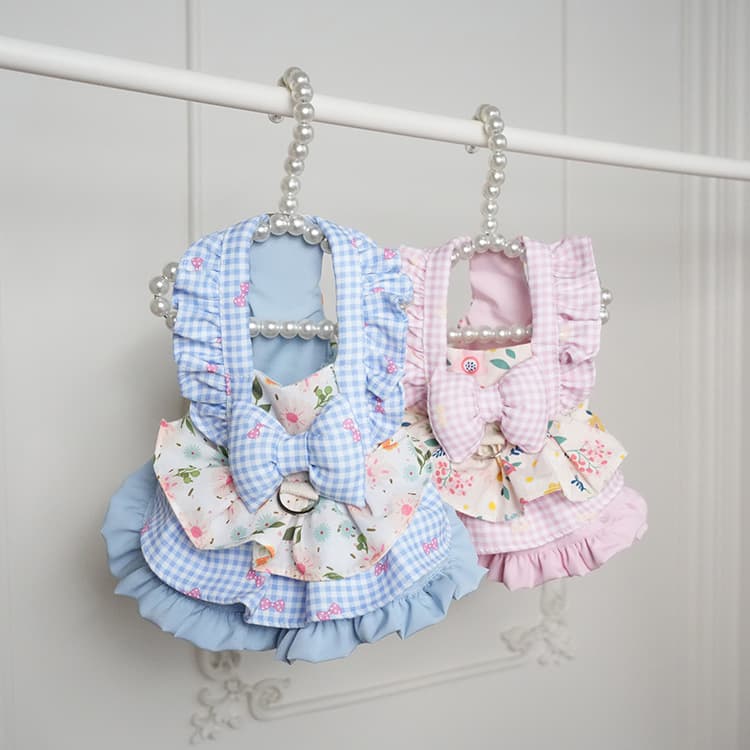 Cute Floral-patterned Gloria Dress For Small And Medium-sized Dogs
