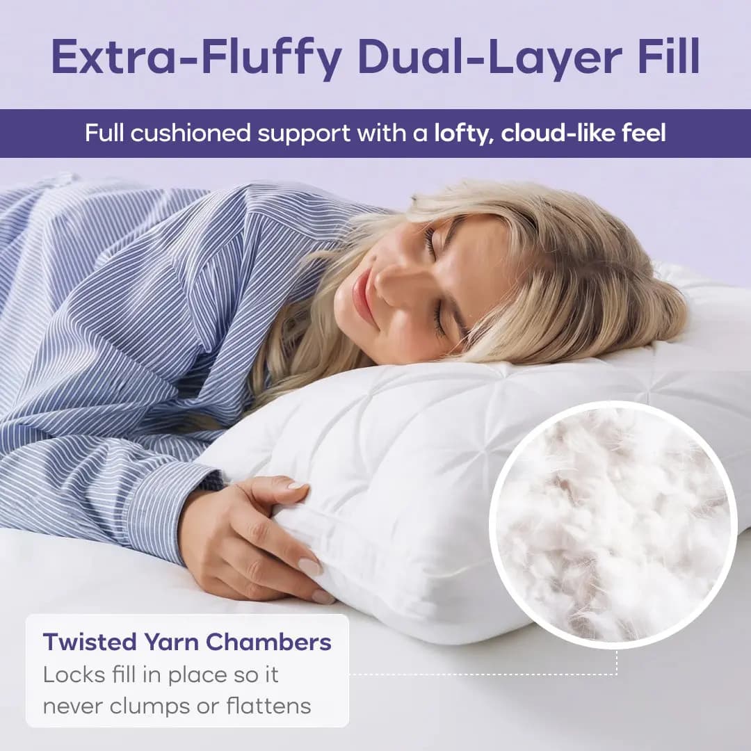 Fluffy Hotel Pillow Insert Single Size