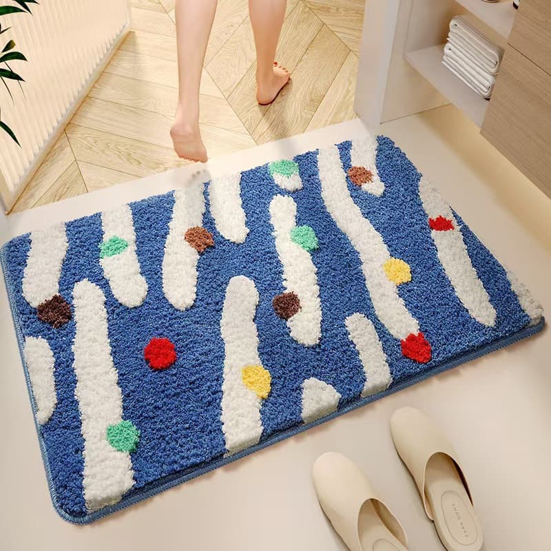 Stain-resistant And Easy-to-care Bathroom Absorbent Floor Mat