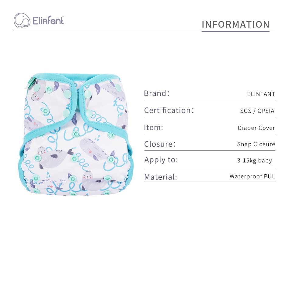 Square-head Breathable And Comfortable INS-style New-pattern Diaper Cover