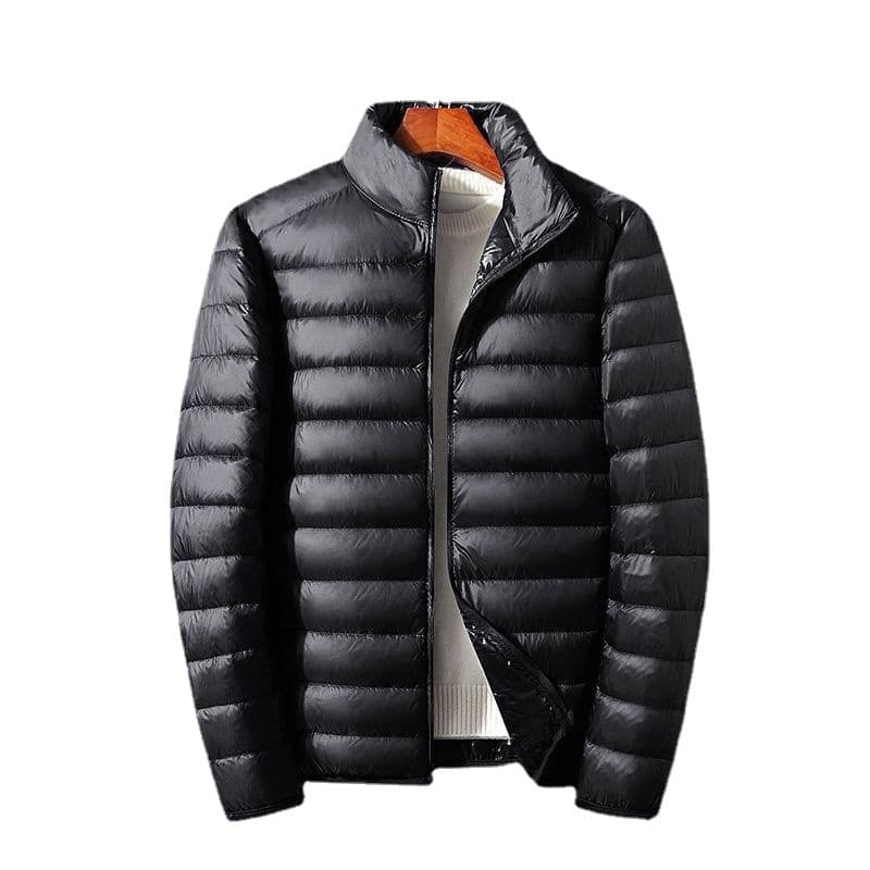 Trendy Hooded Padded White Duck Down Mens Coat
