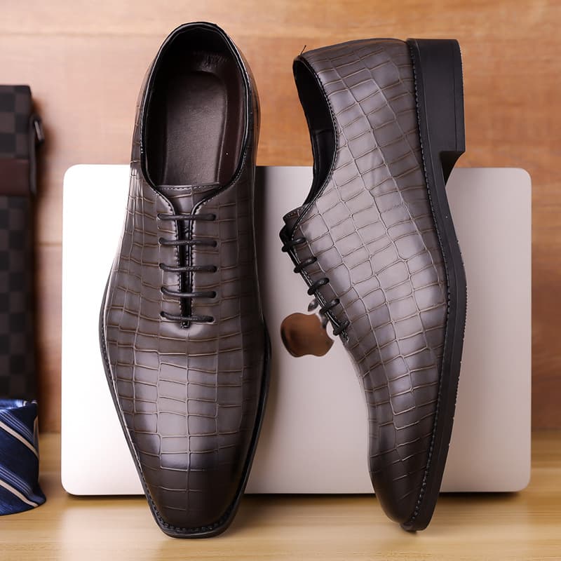 All-matching Lace-up British Handsome Office Shoes Men