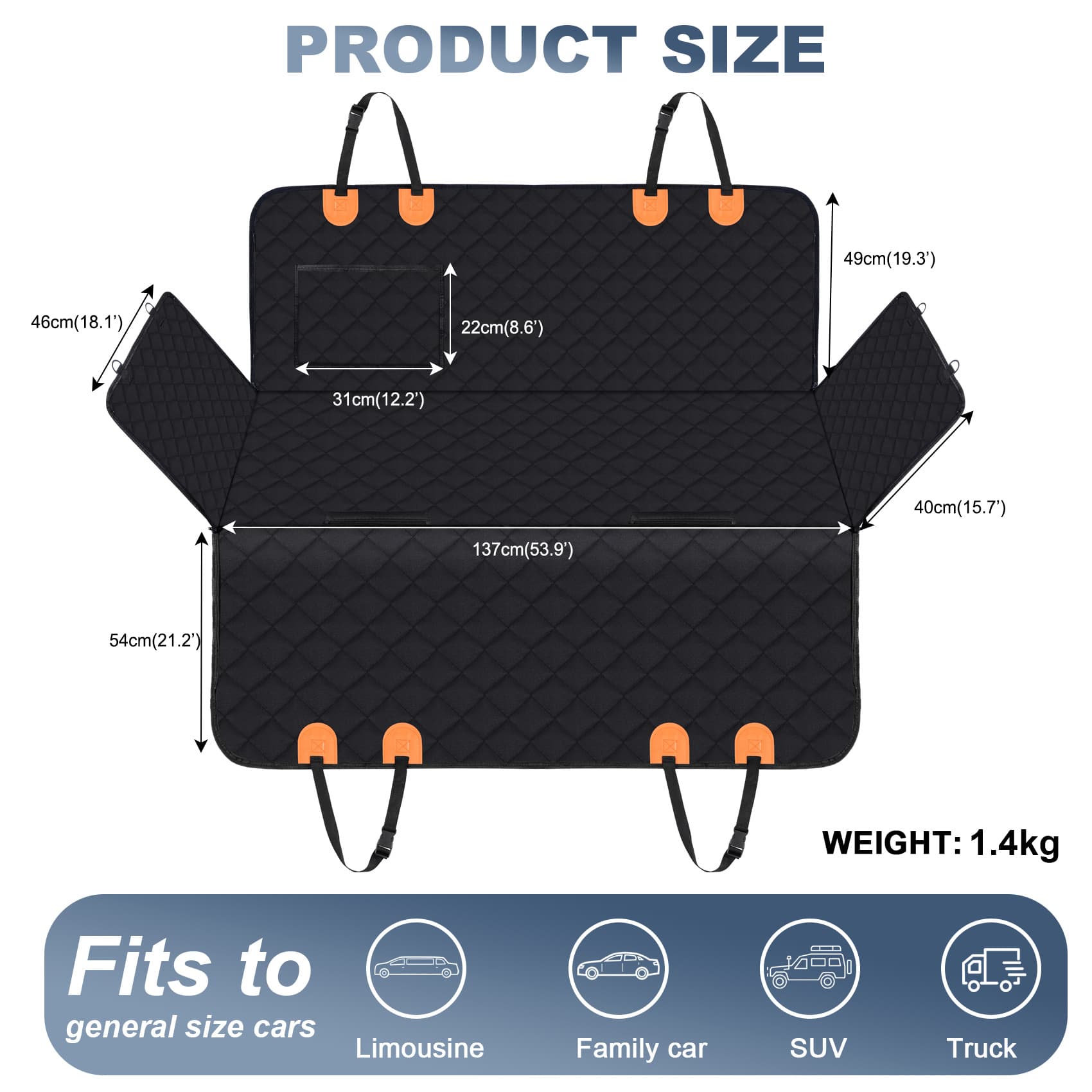 Dog Mat, Kennel Pad, Removable And Washable, For Large Dogs