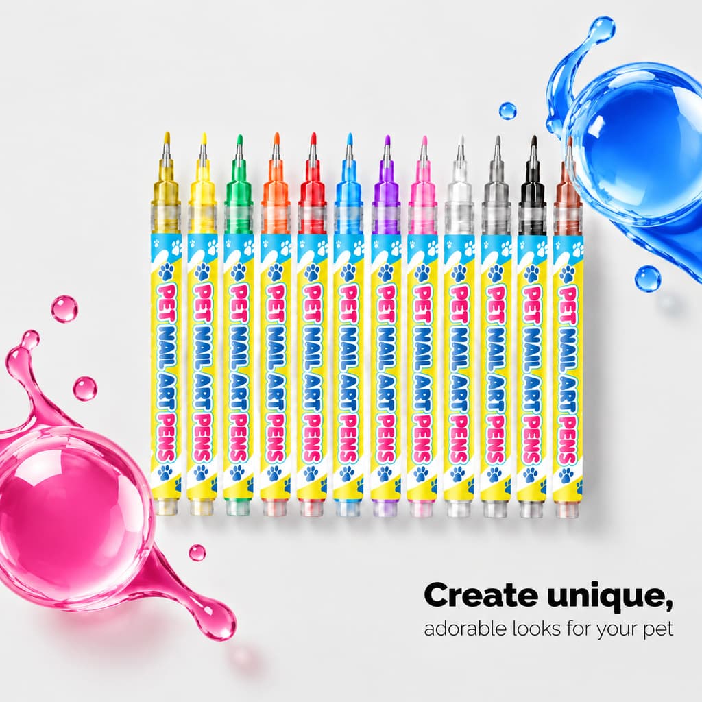 Pet Nail Art Pen With Vibrant Even Color Payoff
