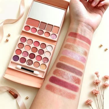 All-in-one Makeup Palette Matte And Shimmer Eyeshadow Lipstick And Blush