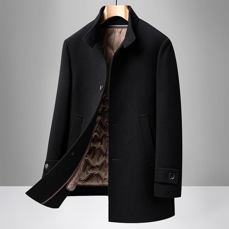 Men's Wool Coat Mid-length For Fallwinter