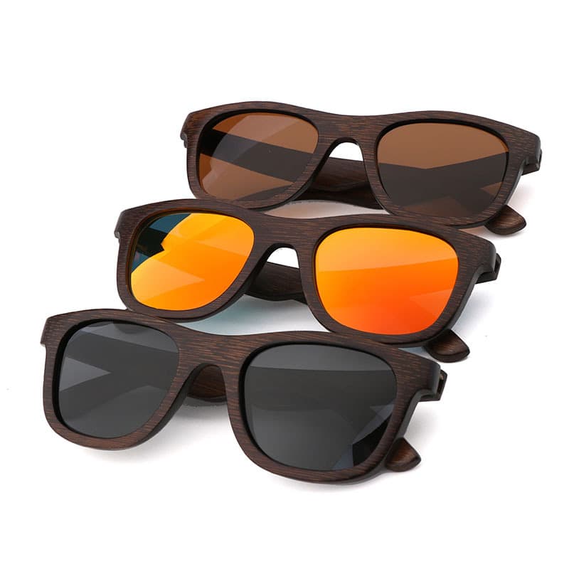 Fashionable Bamboo And Wood Sunglasses Retro Polarized Glasses For Men And Women