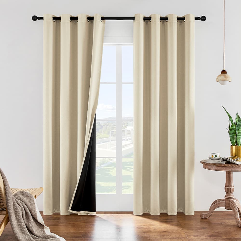 Full Shade Cloth Lager Curtain Perforated Bedroom Living Room