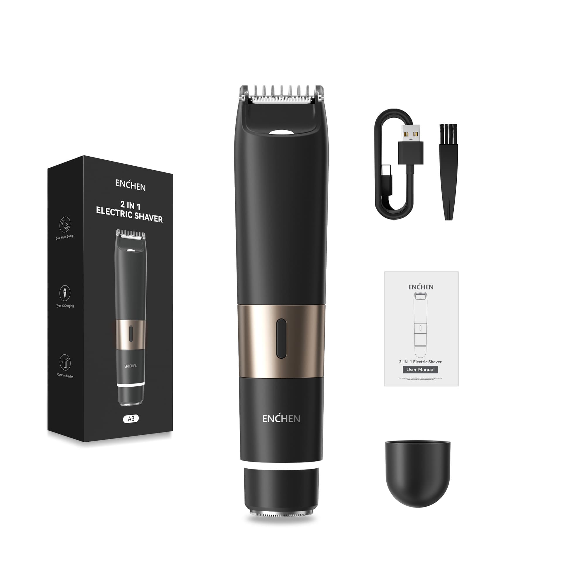 Rechargeable Electric Multifunctional Body Hair Trimmer For Men And Women