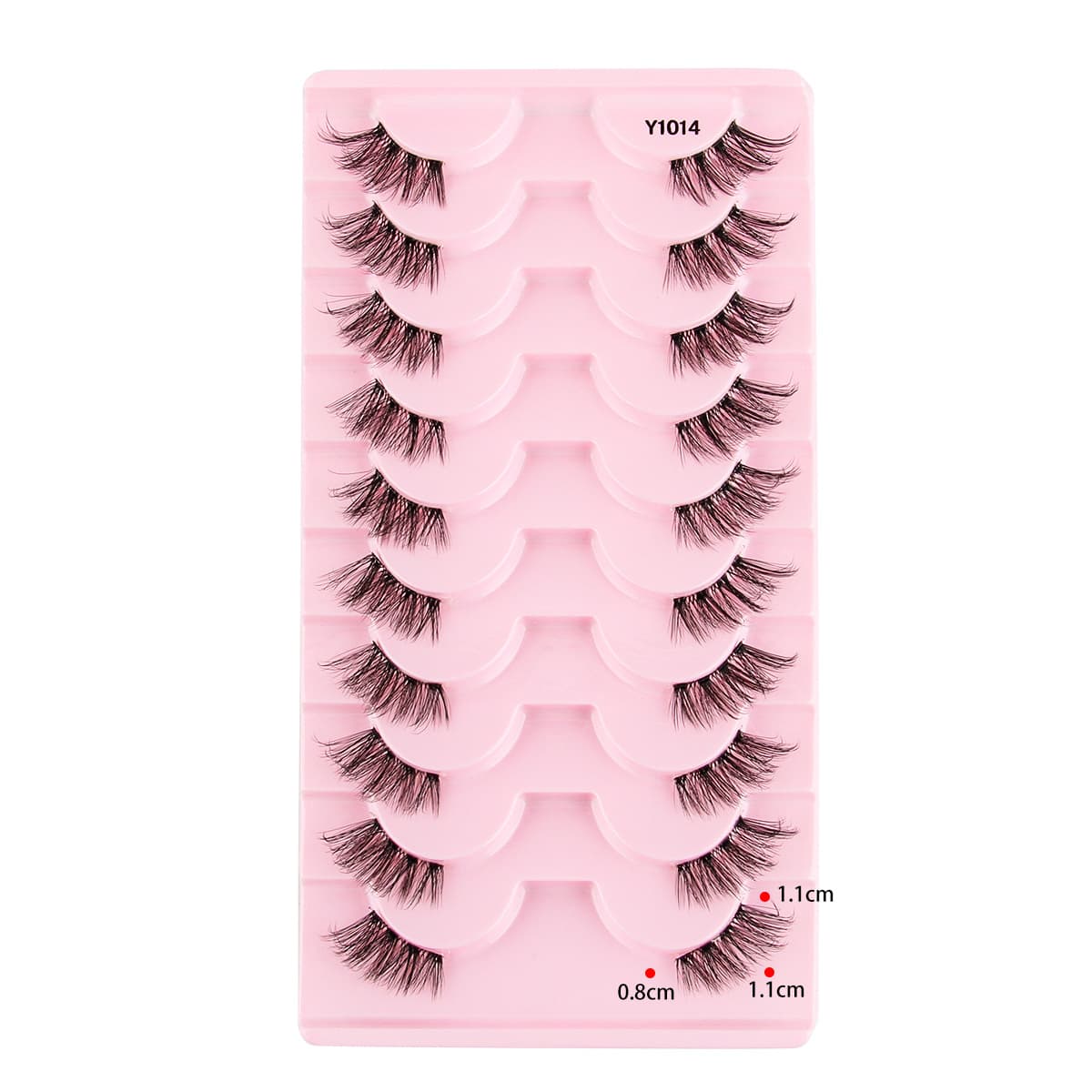 Womens Portable European And American-style Sheer Half-length False Eyelashes