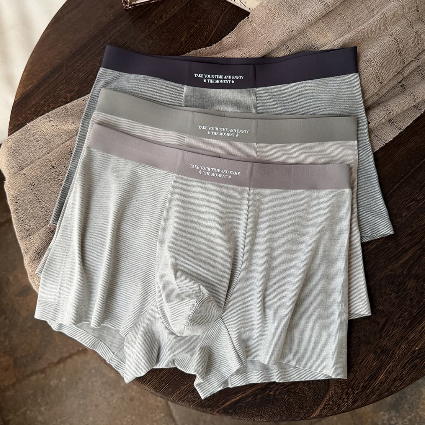 Autumn And Winter Fine Warm Velvet Brushed Warm Underwear For Men