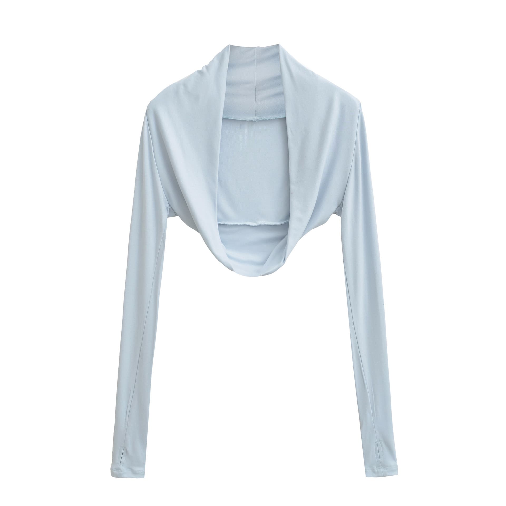 Shrug Short Cape Shoulder-covering Sun-protection Layering Piece Sleeveless Cardigan