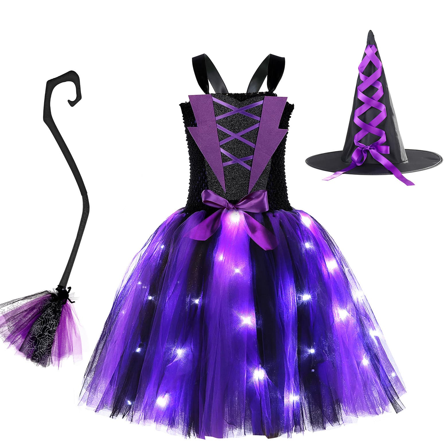 Halloween Magic Witch Glowing Skirt