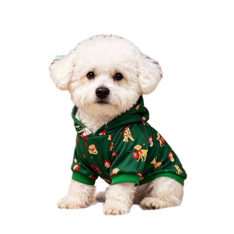 Pet Clothes Christmas Hoodie Festive Atmosphere