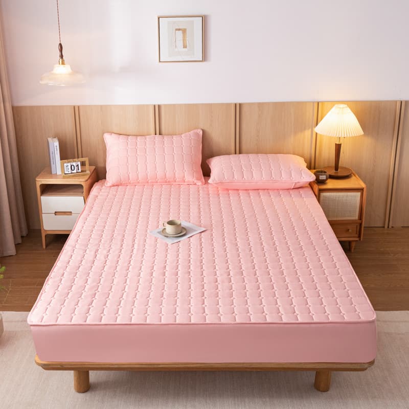 Solid-color Aloe Vera Cotton Fitted Sheet For Mattresses
