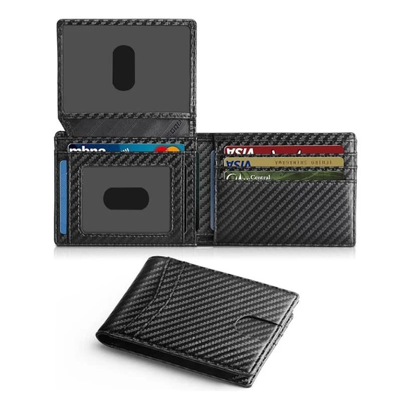 Mens Multi-Card Carbon Fiber Wallet