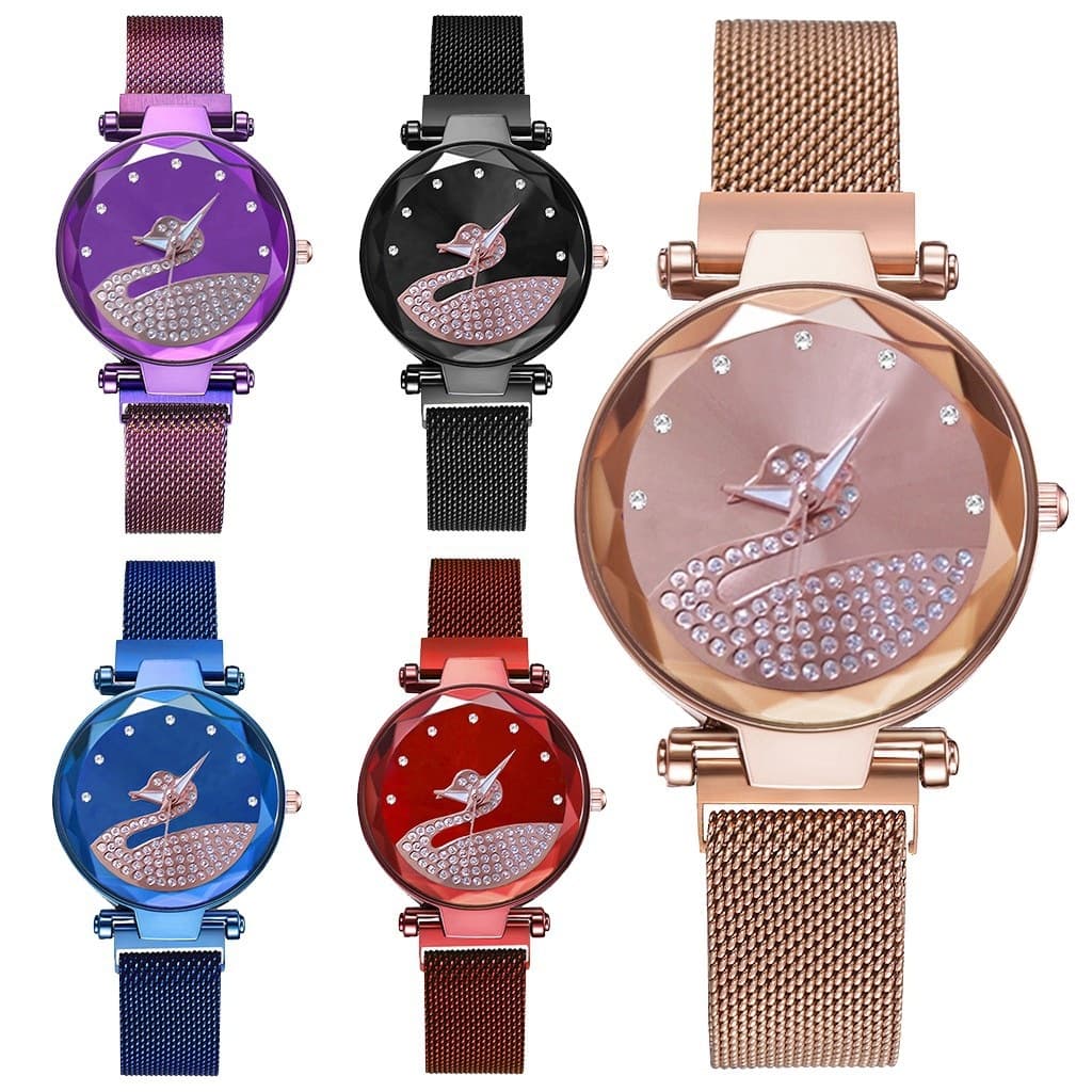Starry Sky Womens Watch Lazy Little Swan Ladies Timepiece