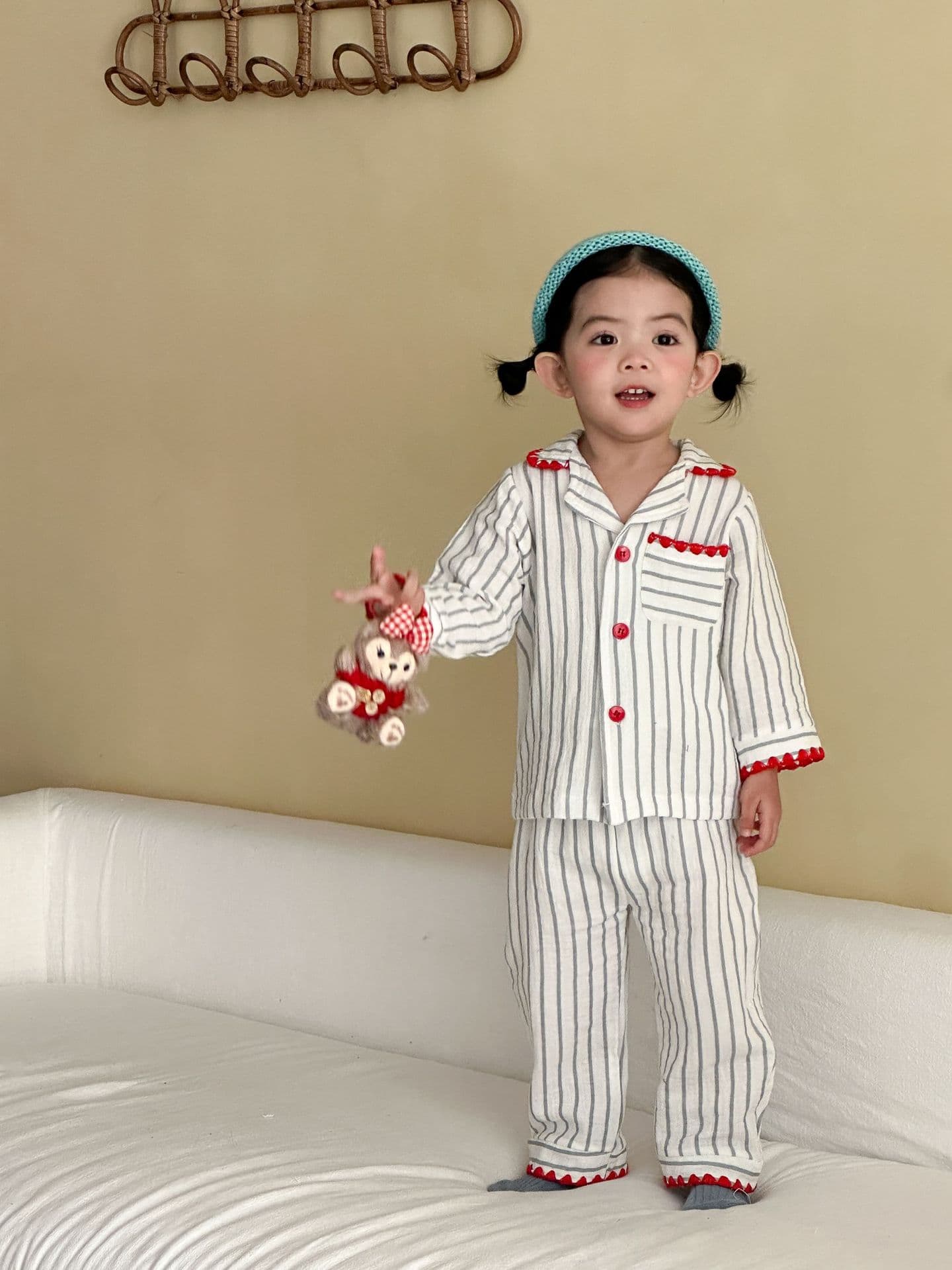 Children's Gauze Long-Sleeve Pajama Set