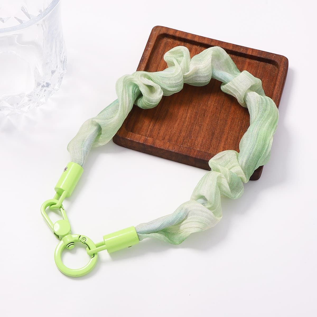 Ruffled Ribbon Lightweight Soft Keychain