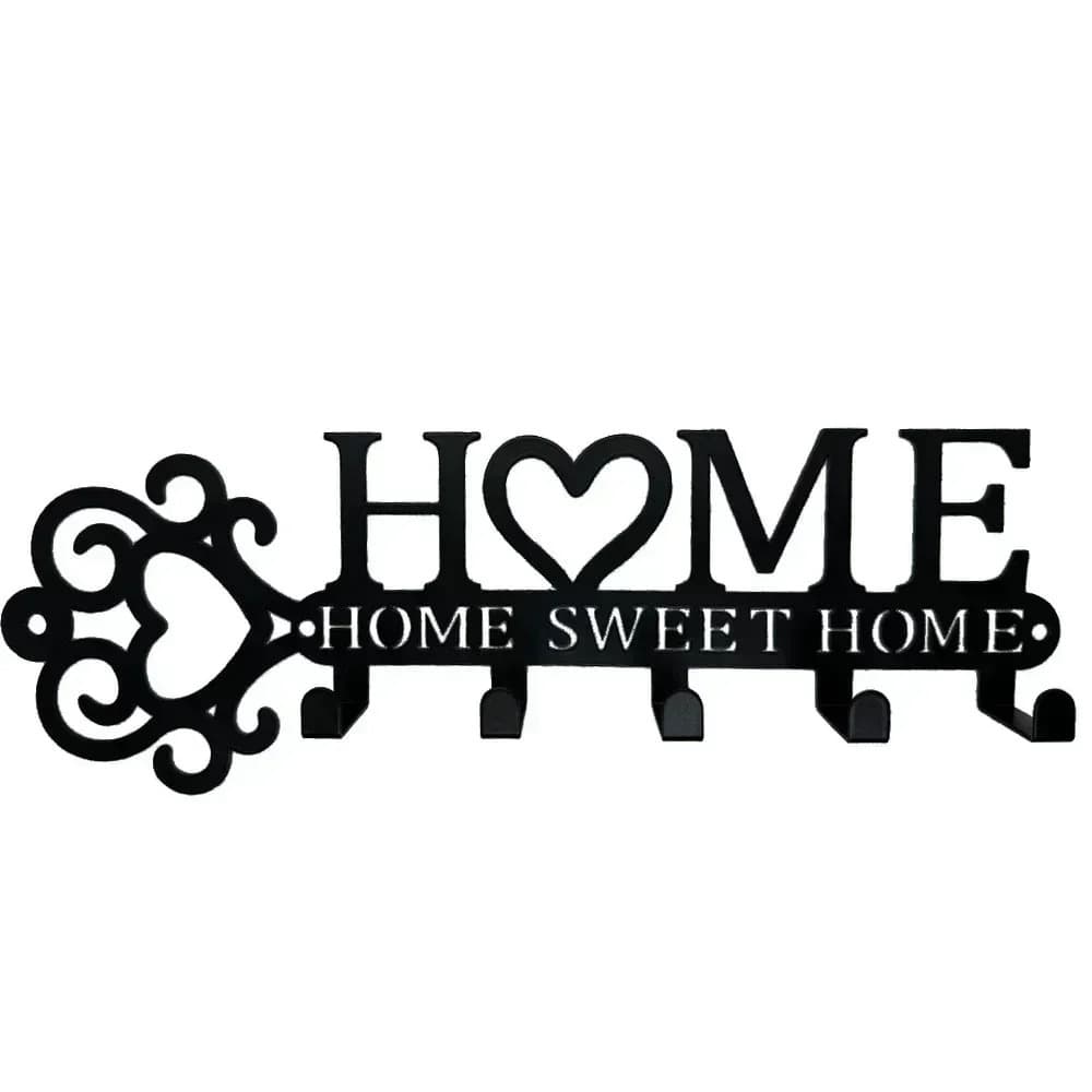 CIFbuy Marvelous 1 Piece Metal Wall - Mounted Key Holder with 5 Hooks. This Wall Hanger, Which is a Key Holder Wall Mount, Stylish Household Coat Rack, and (TikTok/temu self-pickup orders)