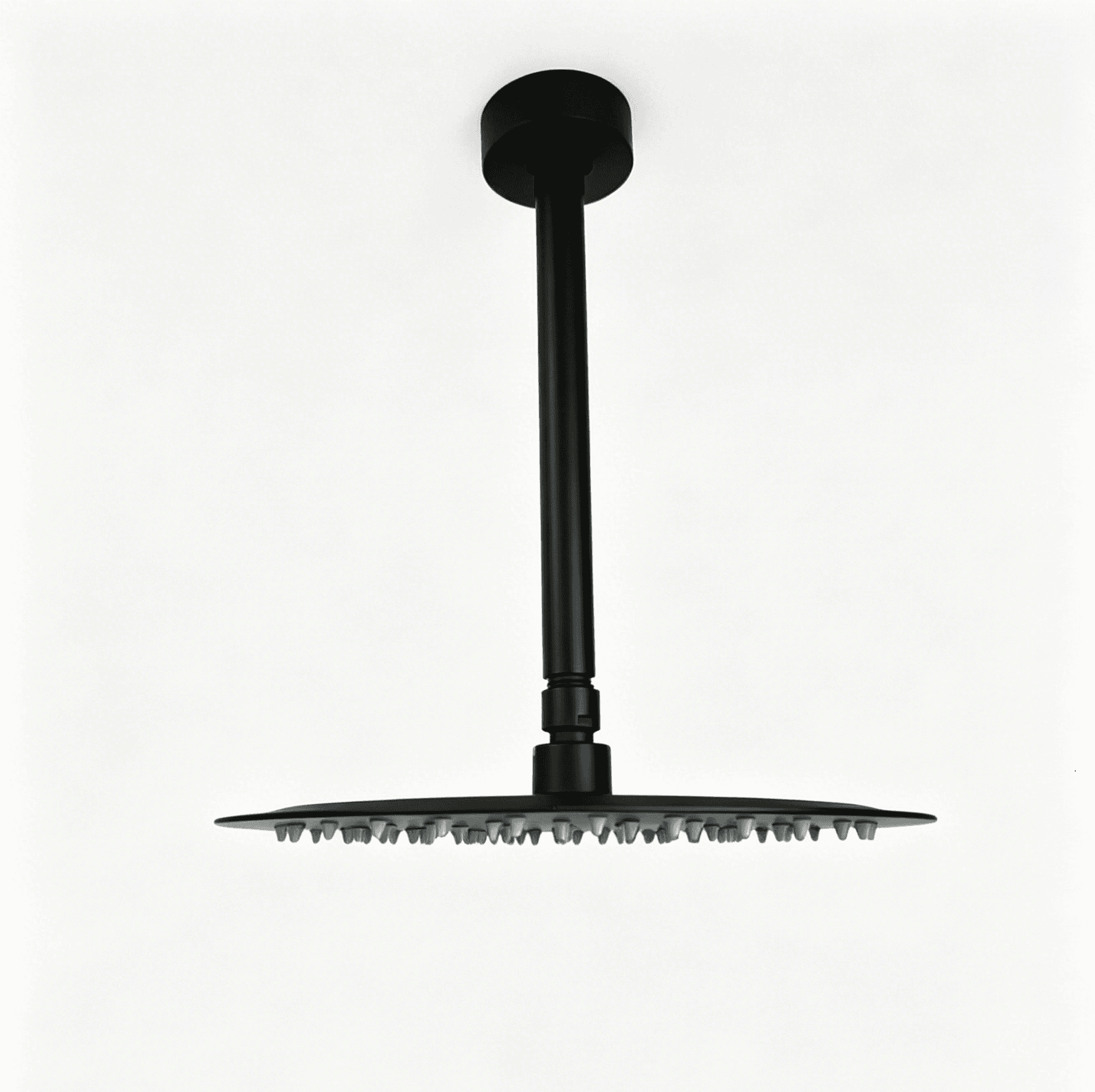 12" Matte Black Bathroom Luxury shower head,High Pressure Rain Shower Head, Ultra-Thin Showerhead 304 Stainless Steel