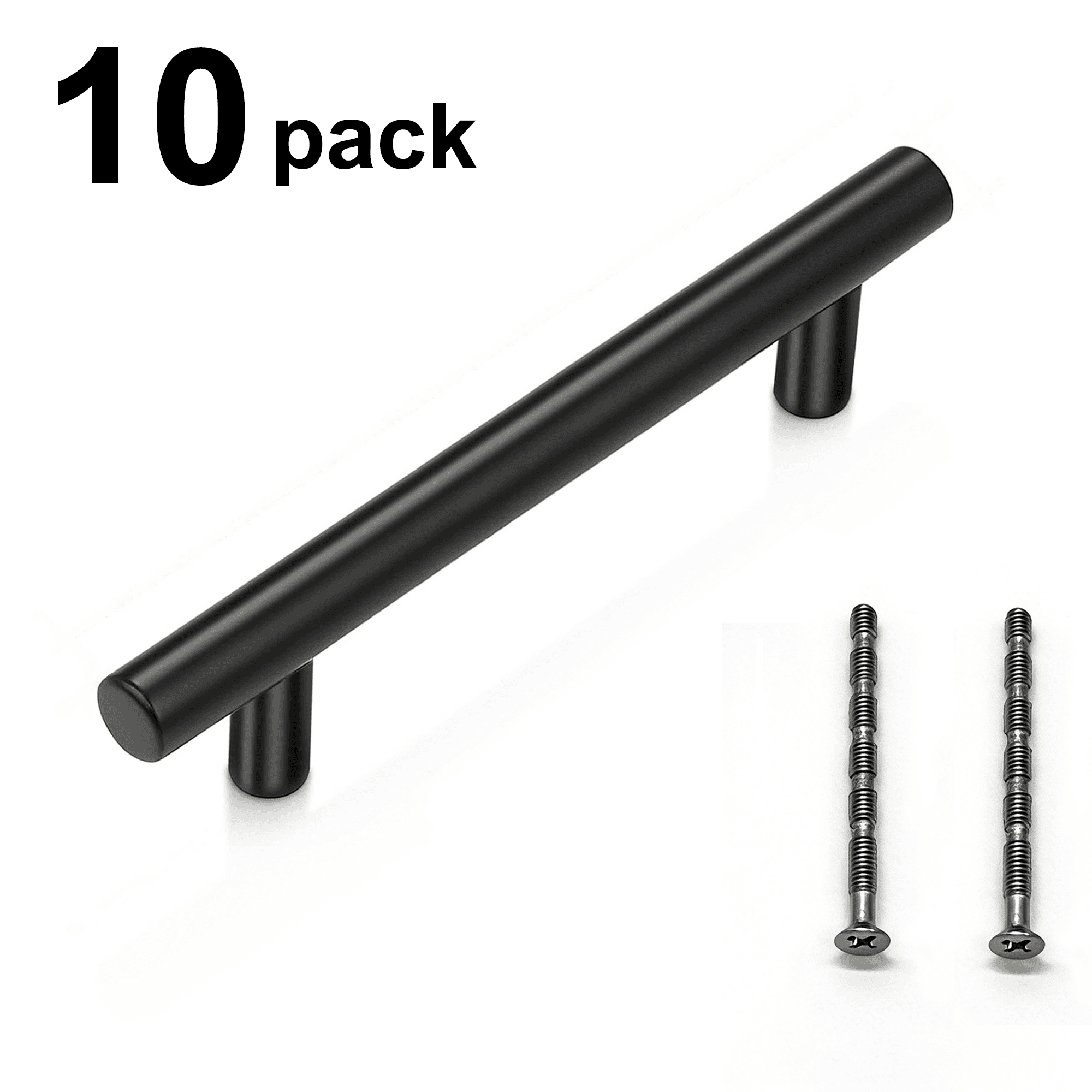 Stainless Steel Modern Cabinet Handles Drawer Pulls for Kitchen Cabinets, Dresser Drawer(10Pack)
