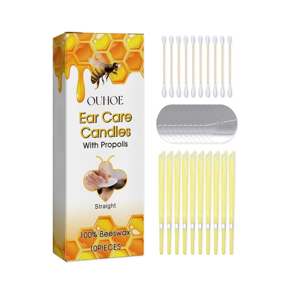 Ear Candle Set Comfortable Binaural Gentle Cleansing Ear Nourishing Care Honey Wax Ear Candle Set