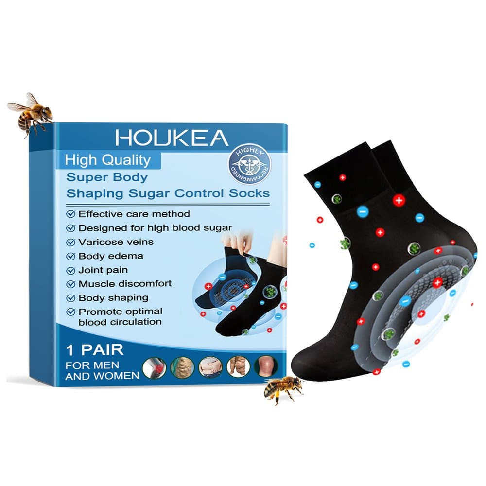 Bee Venom Treatment Socks Comfortable Breathable Foot Massage Soft Skinny Dry Body Treatment Stretch Socks
