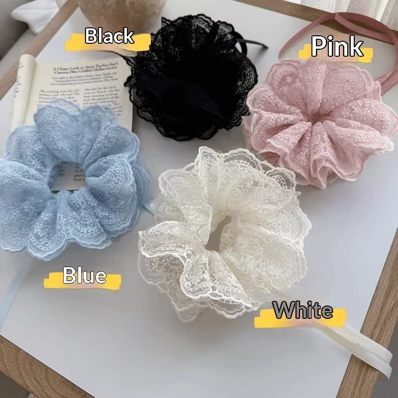 SpringSummer Vibe Adjustable Lace Scrunchie For Women