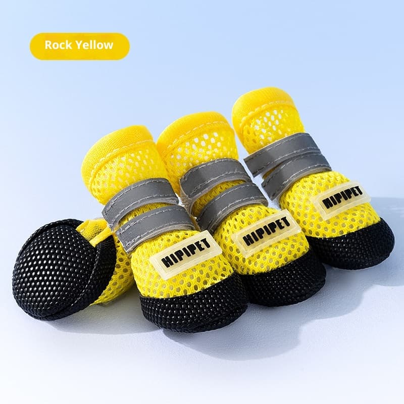 Dog Shoes Summer Breathable Mesh Shoes Non-Slip And Wear-Resistant