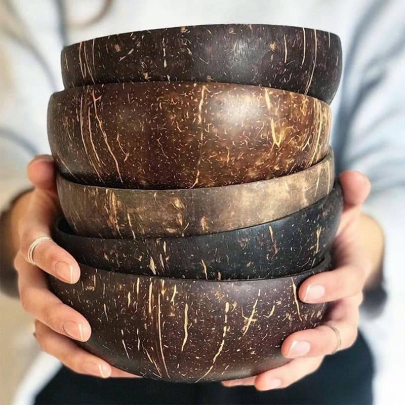 Coconut Bowl Purely Natural Large-bellied Bowl