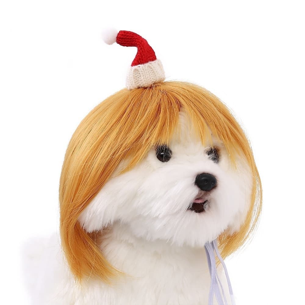 Halloween Pet Wig For Curly Or Straight Hair