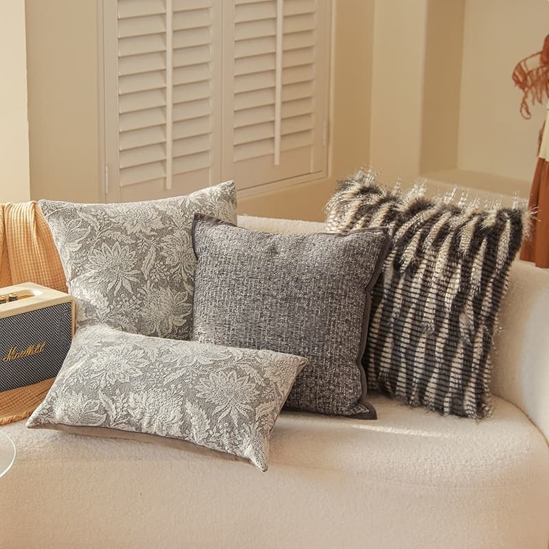 Modern Minimalist Living Room Sofa Throw Pillow Cover With Insert