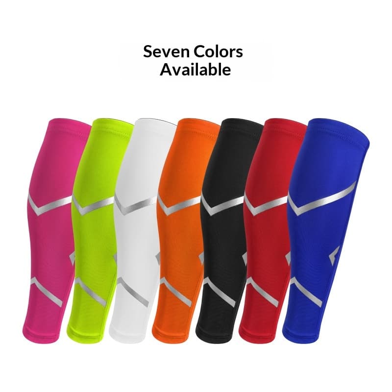 Calf Length Leg Sleeves For Running And Cycling Breathable Compression Fit Leg Wraps