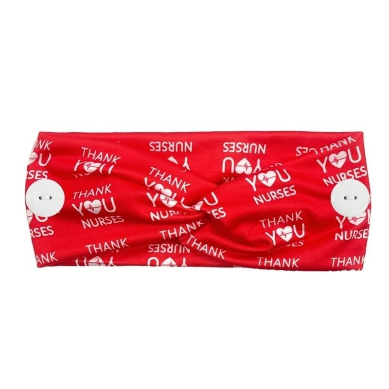 Anti-strangulation Button Mask Headscarf Hairband Medical Headscarf