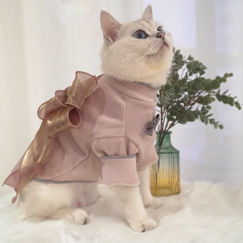 Warm Sweater For Small Adorable Bow-Knot Design