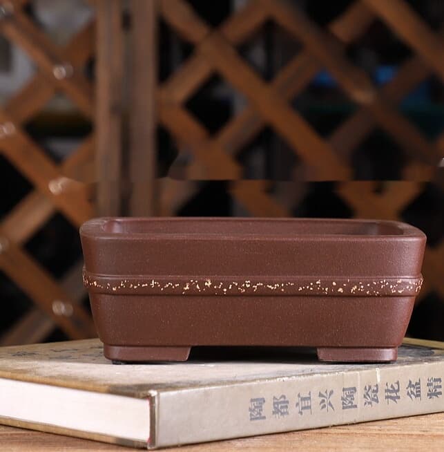 Handmade Yixing Clay Flower Pot And Bonsai Ornament