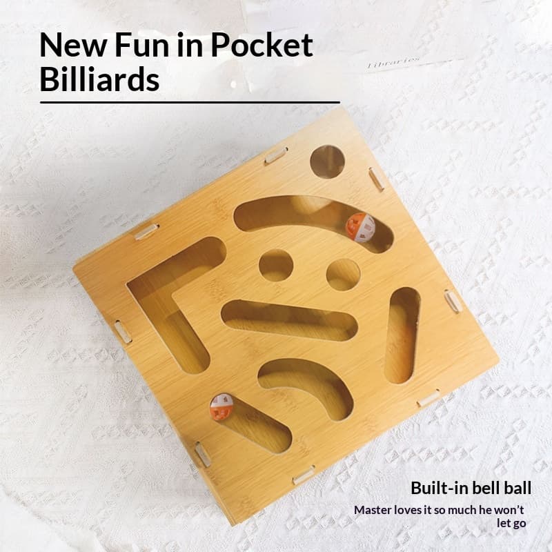 Cat Maze Ball-pulling Toy With A Bell