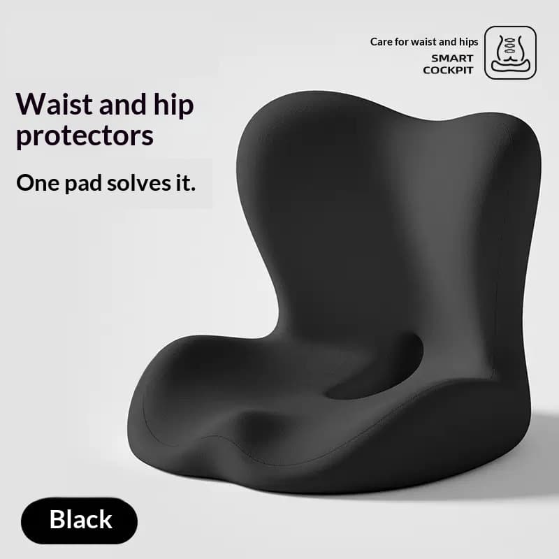 One-piece Seat And Backrest Cushion Hip-enhancing Design