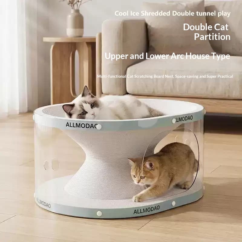 All-in-one No-installation Cat Scratcher Tunnel Toy