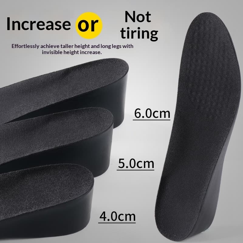 Odor-resistant Height-increasing Insoles For Men And Women