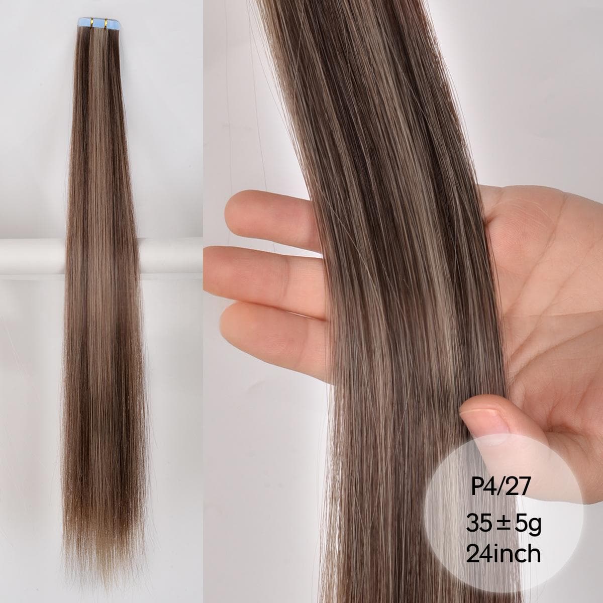 Colored Womens Hair Extension Synthetic Wig Pieces