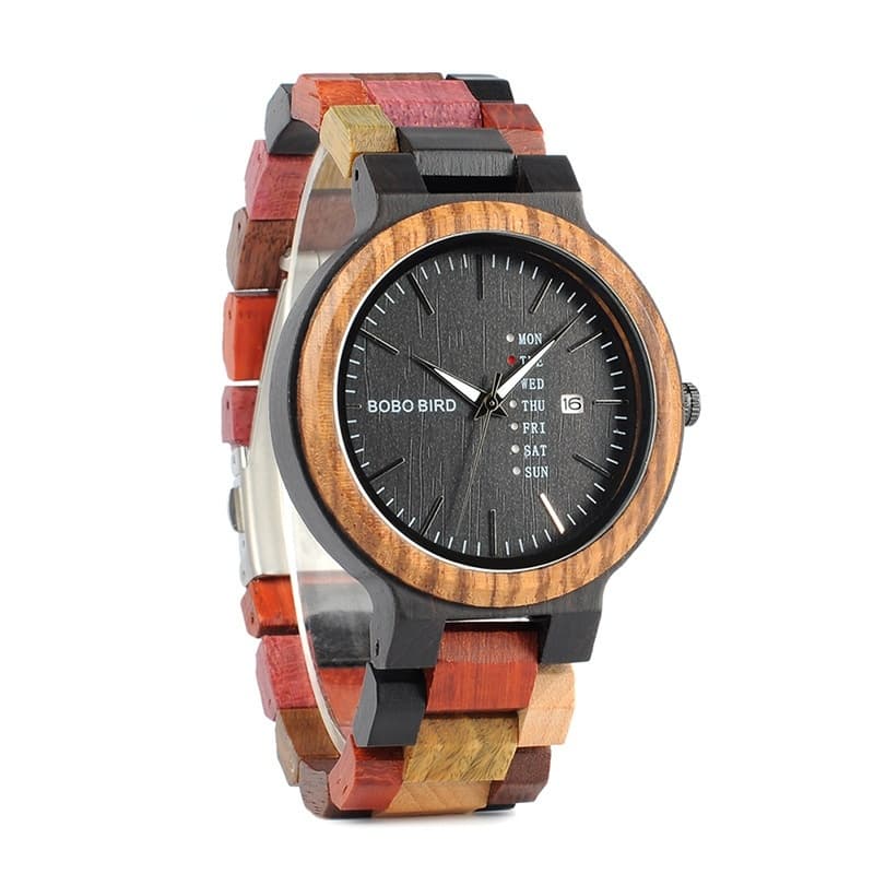 Couple Wooden Watches And Date-display Quartz Watches