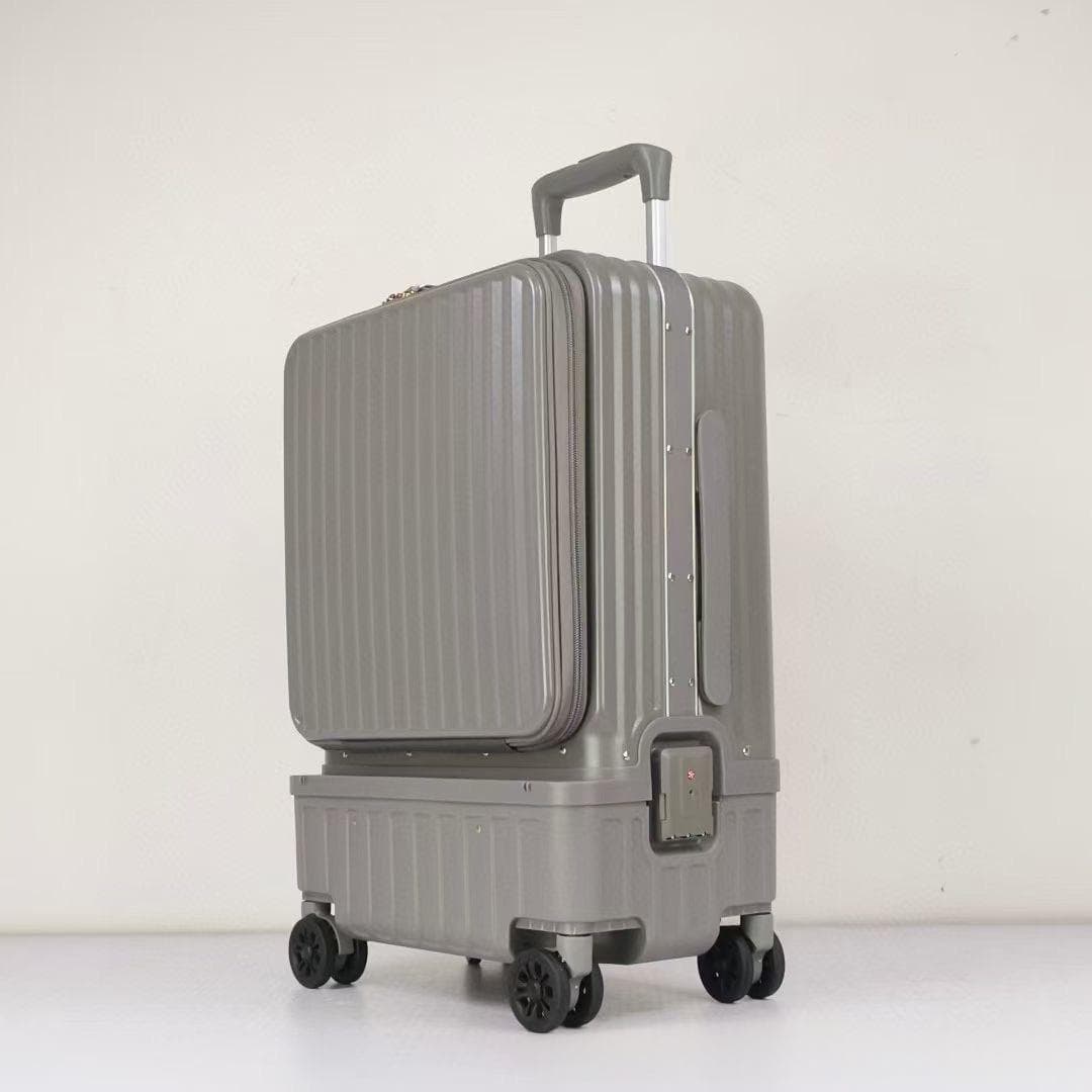 Multifunctional Side-opening High-capacity Suitcase With Dry-wet Separation And An Aluminum Frame