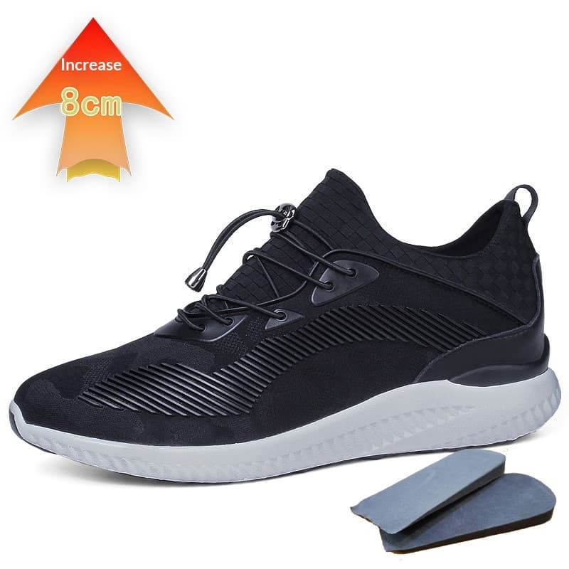 Summer Invisible-height-increasing Mens Casual Mesh Shoes